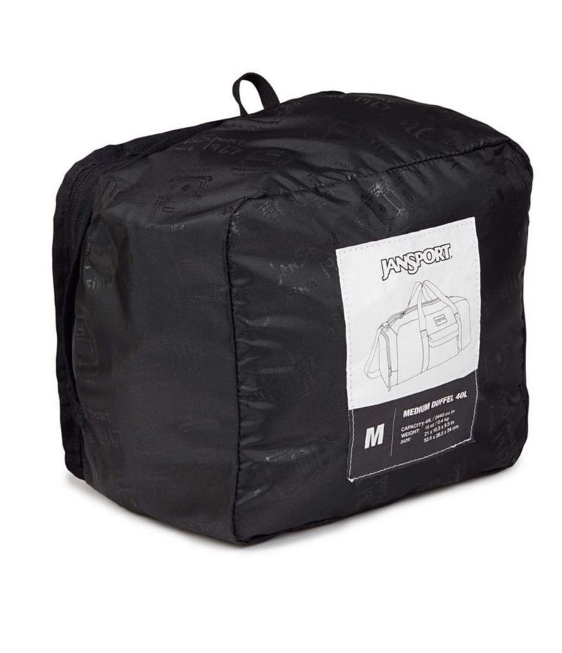Bolsa de viaje JanSport Weekender mediana para viajes o gimnasio negra