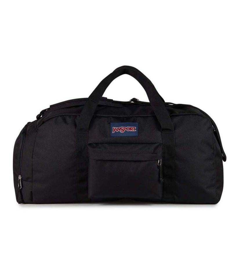 Bolsa de viaje JanSport Weekender mediana para viajes o gimnasio negra