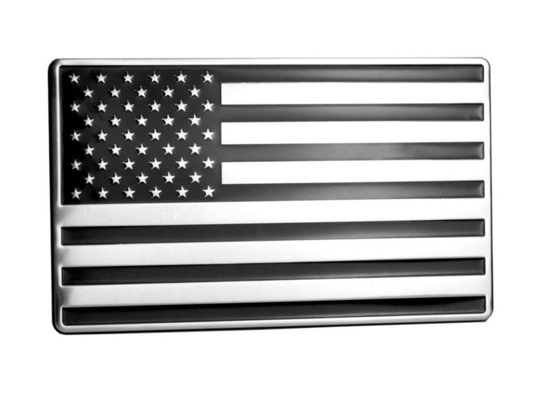 Emblema para vehículo LFPartS 12 cm × 75 cm negro y cromo
