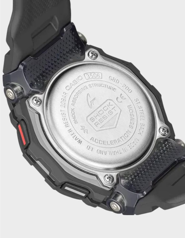 Reloj G-Shock GBD200 para hombre con funda cuadrada negra
