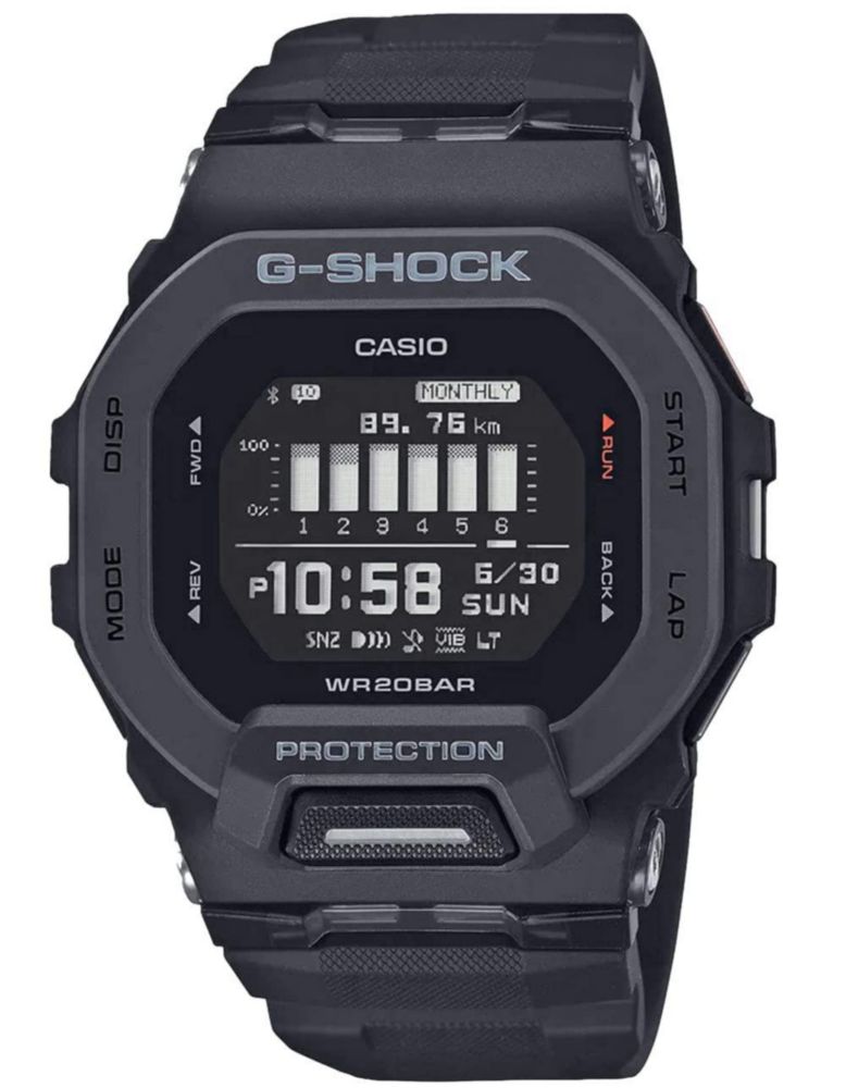 Reloj G-Shock GBD200 para hombre con funda cuadrada negra
