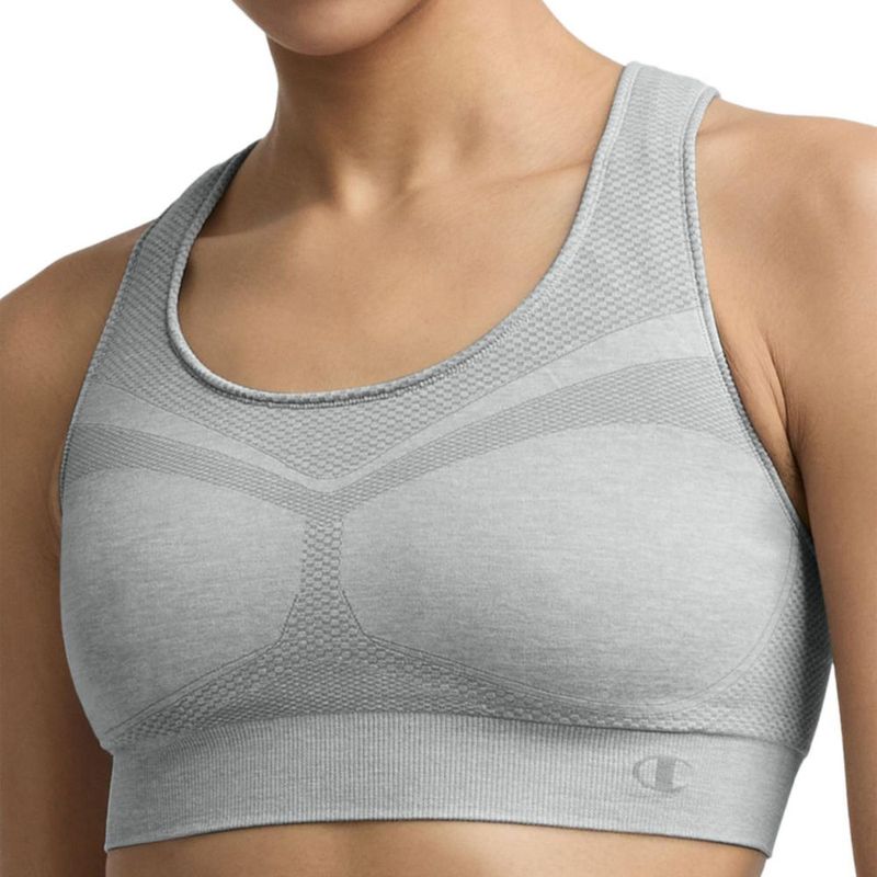 Sujetador deportivo Champion Infinity de espalda cruzada talla M gris Oxford