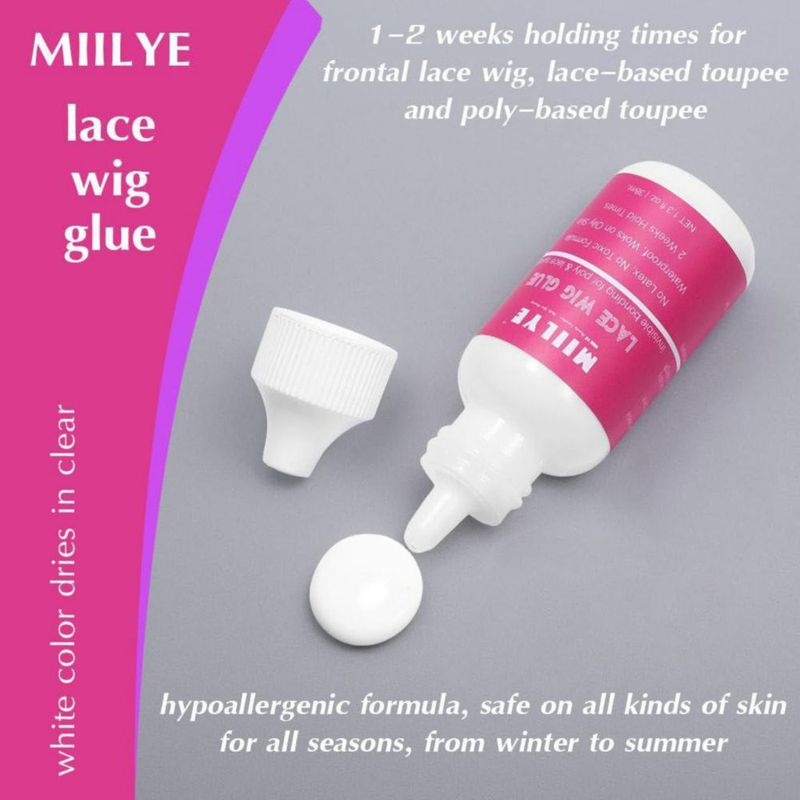 Pegamento para Peluca de Encaje MIILYE 38 ml Resistente al Agua y de Sujeción Fuerte