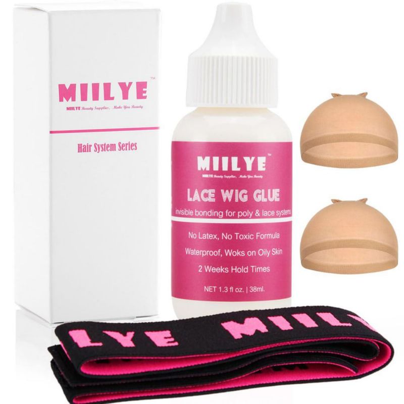 Pegamento para Peluca de Encaje MIILYE 38 ml Resistente al Agua y de Sujeción Fuerte