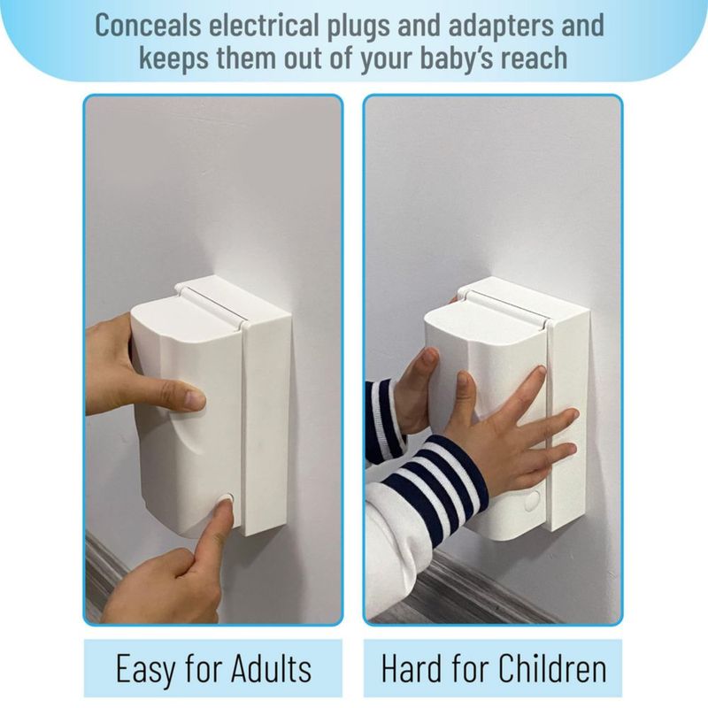 Cubierta de Enchufe Bates Choice 16 cm x 9 cm x 7 cm a prueba de niños