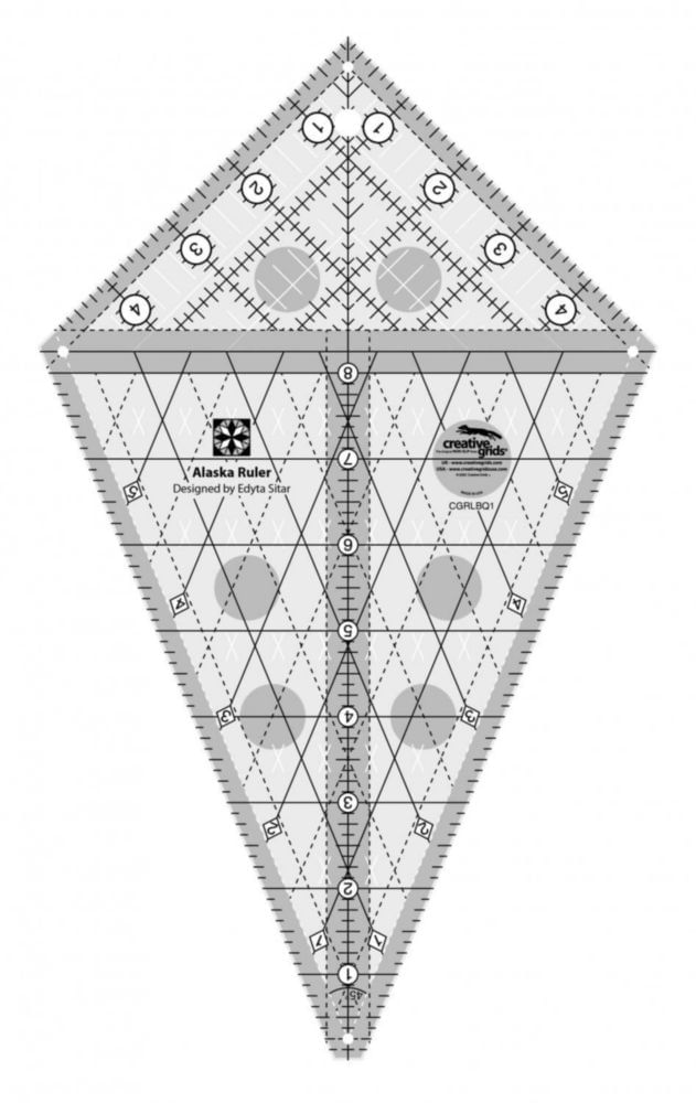 Regla Creative Grids CGRLBQ1 18 cm x 30 cm Acrílico