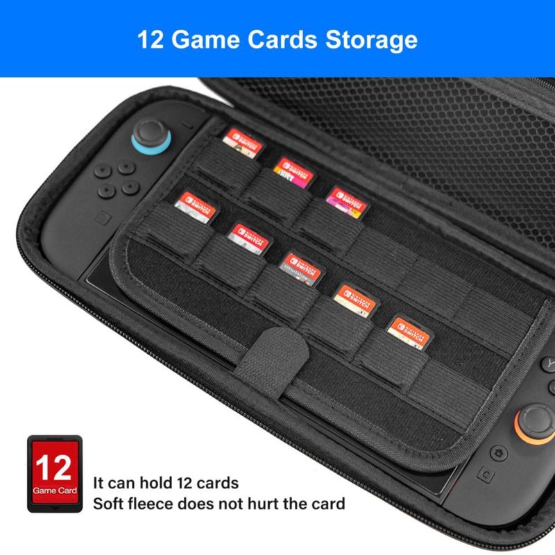 Estuche rígido negro QuoLumPIA para Switch 2 de 79"
