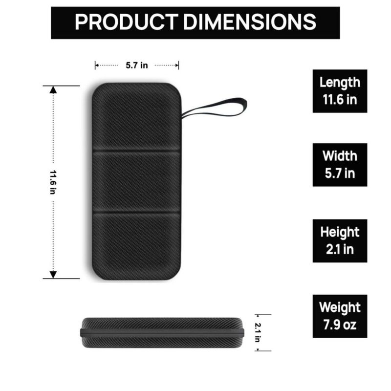 Estuche rígido negro QuoLumPIA para Switch 2 de 79"
