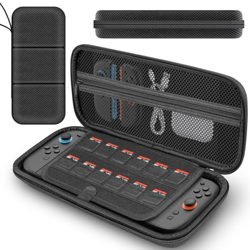 Estuche rígido negro QuoLumPIA para Switch 2 de 79"
