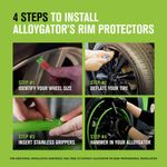 Protectores de llanta AlloyGator 61 cm (paquete de 4) color blanco