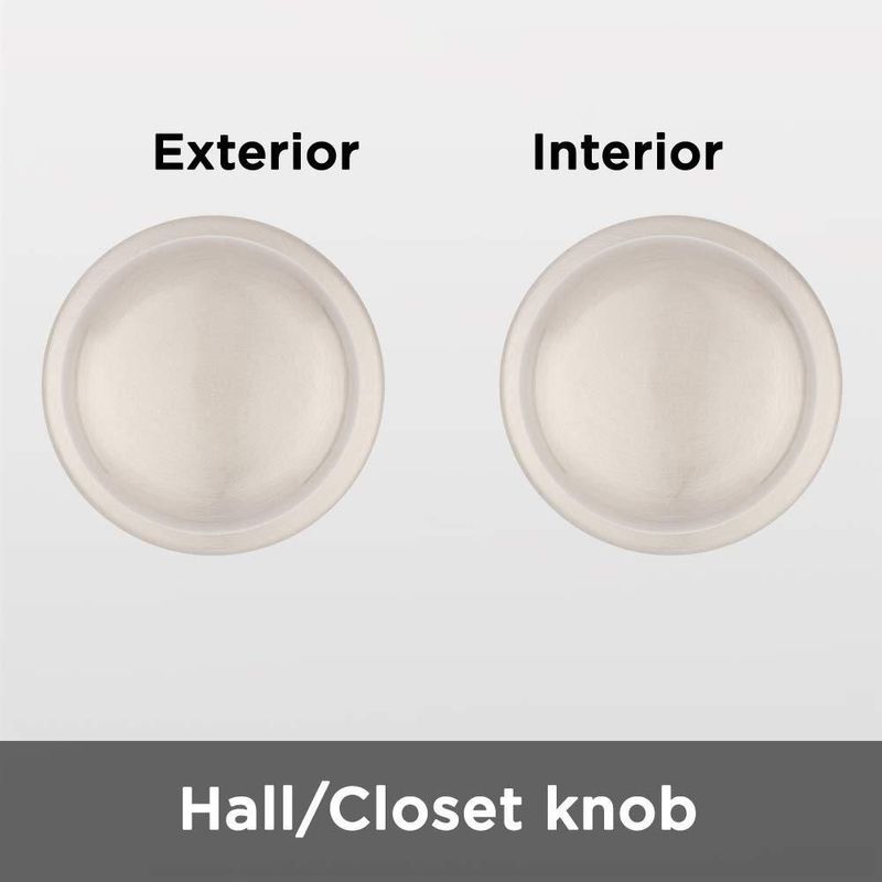 Pomo de puerta Kwikset Juno Interior Passage níquel satinado