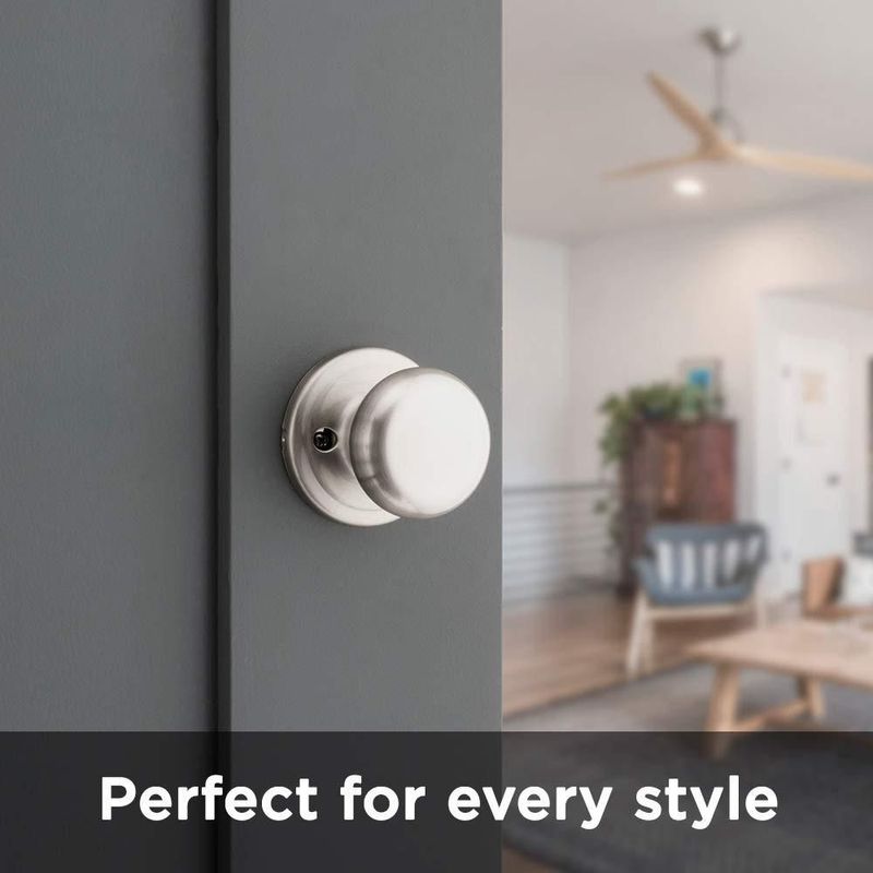 Pomo de puerta Kwikset Juno Interior Passage níquel satinado