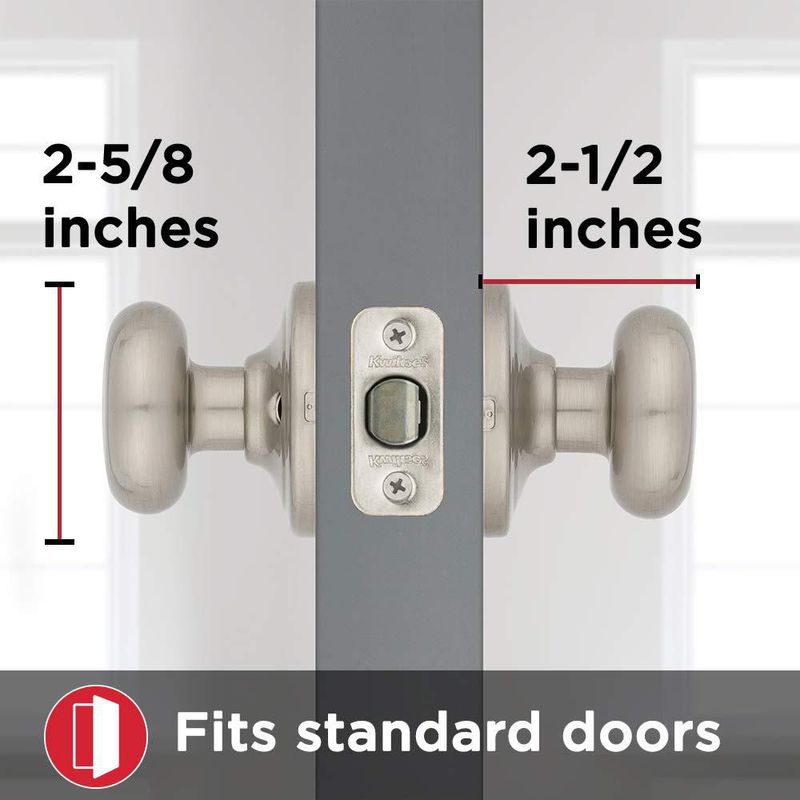 Pomo de puerta Kwikset Juno Interior Passage níquel satinado