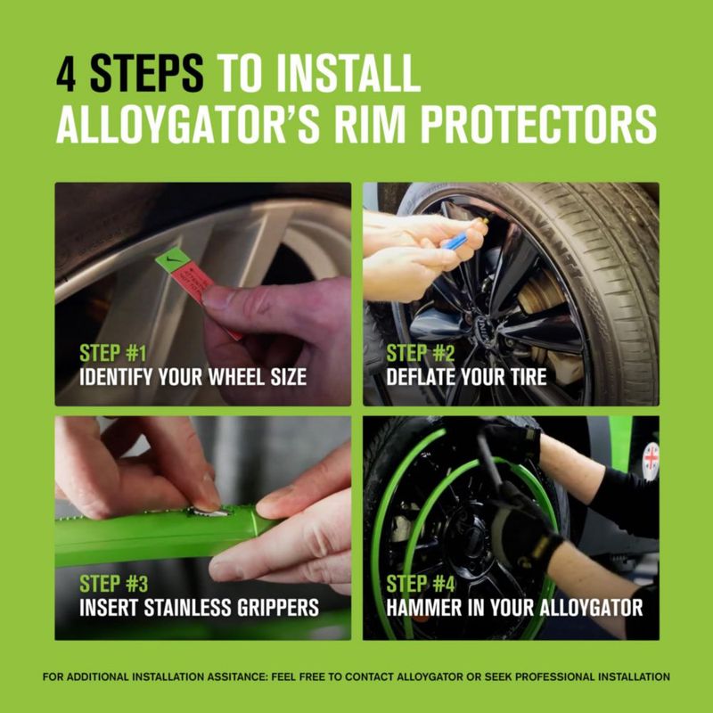Protectores de llanta AlloyGator de hasta 61 cm paquete de 4