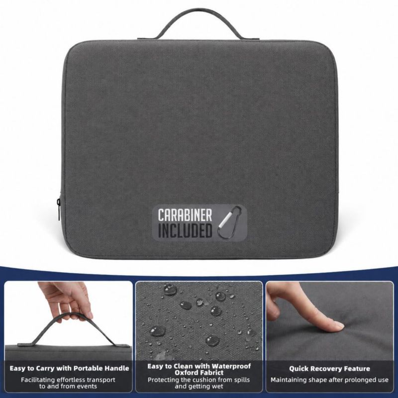 Cojín de asiento SeatyLife paquete de 2 41 x 33 x 6 cm impermeable