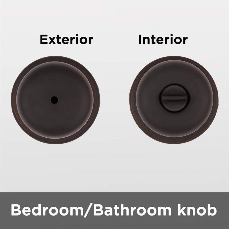 Pomo de puerta Kwikset Juno Interior Privacy con cerradura en bronce veneciano