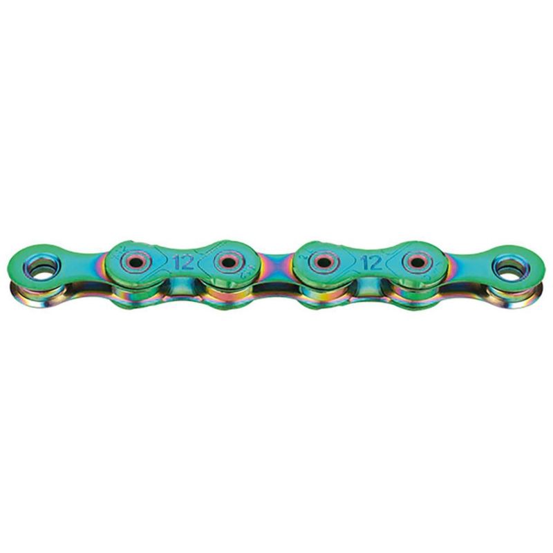 Cadena KMC X12L de 12 velocidades encerada Aurora Green