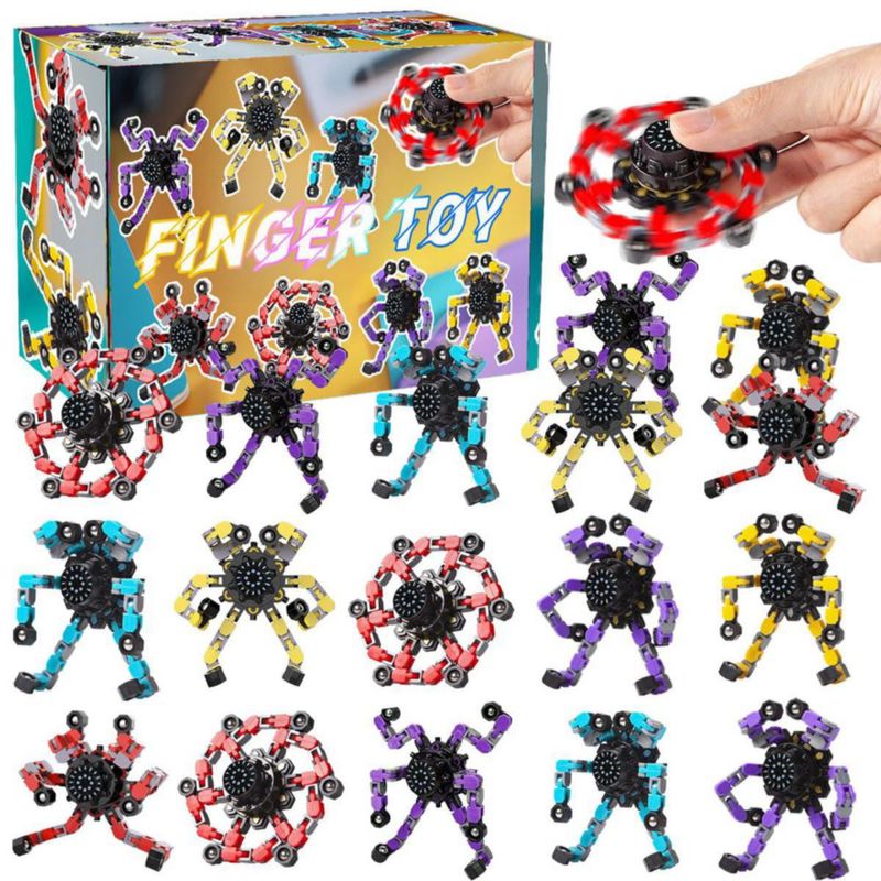 Juguete antiestrés Anidarly 16 piezas robot transformable