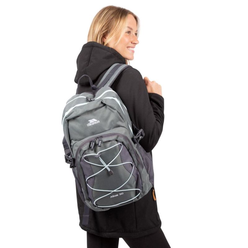 Mochila Trespass Albus Impermeable Unisex Gris Carbón
