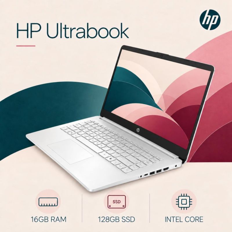 Portátil HP 16 GB RAM 64 GB SSD Windows 11 Office 365