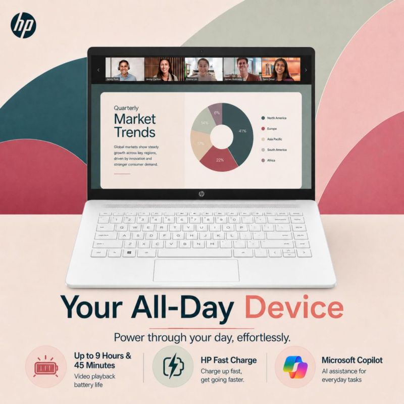 Portátil HP 16 GB RAM 64 GB SSD Windows 11 Office 365