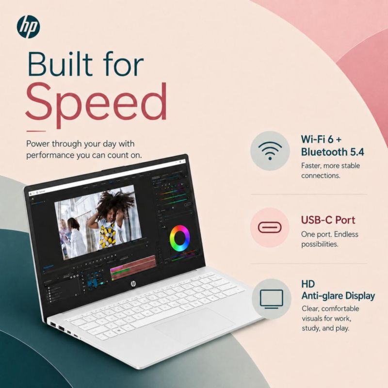 Portátil HP 16 GB RAM 64 GB SSD Windows 11 Office 365