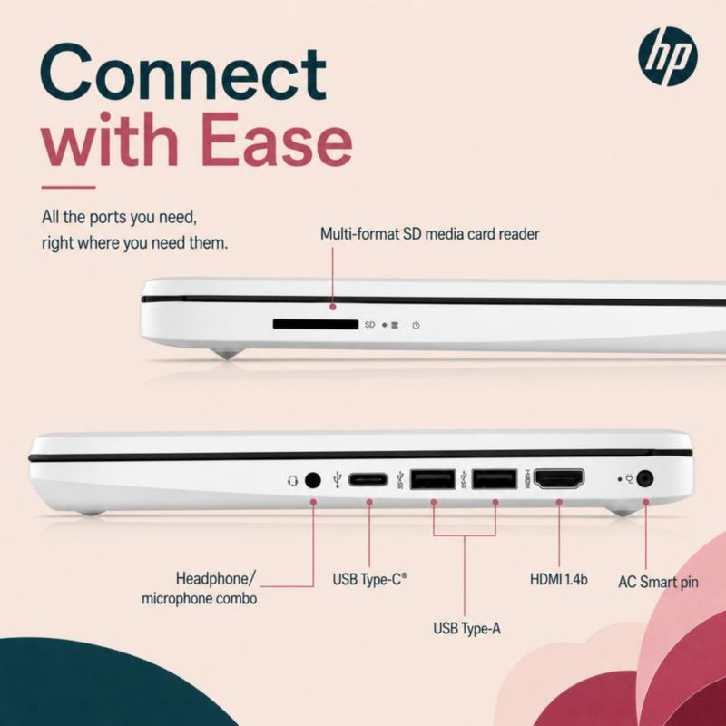 Portátil HP 16 GB RAM 64 GB SSD Windows 11 Office 365