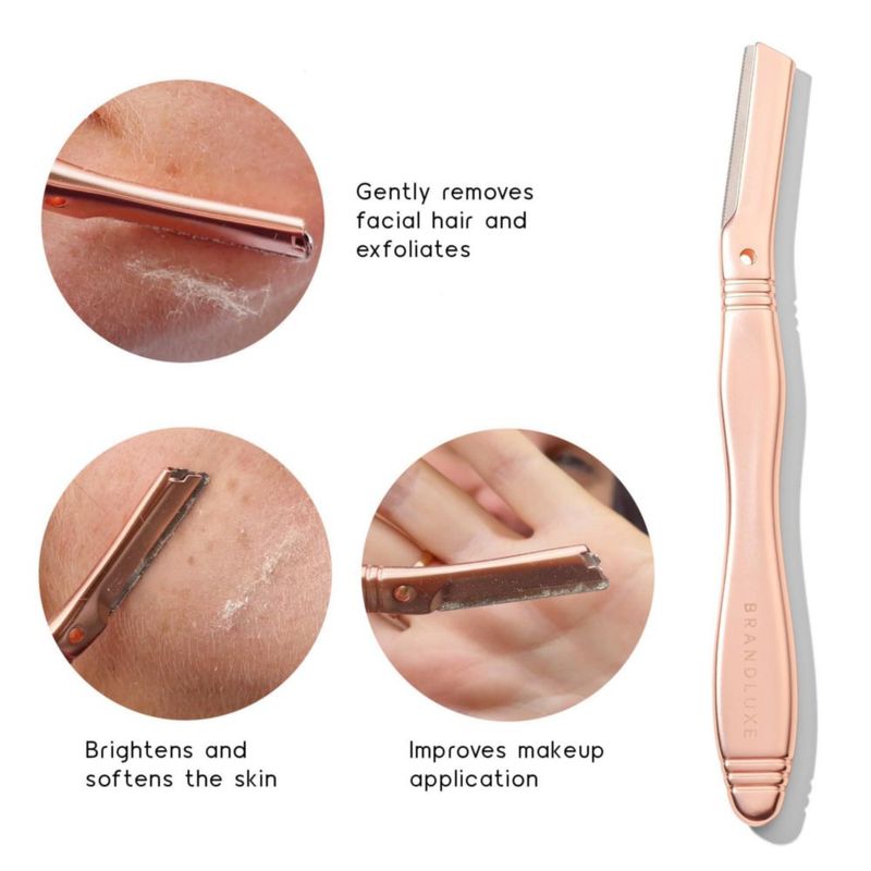 Cuchillas de afeitar Brandluxe – Pack de 8 recambios para dermaplaning