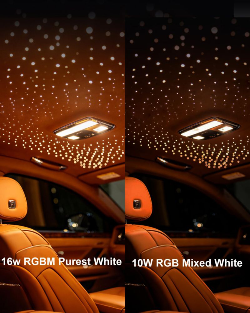 Kit de iluminación de techo DIICRIN RGBW con fibra óptica Starlight