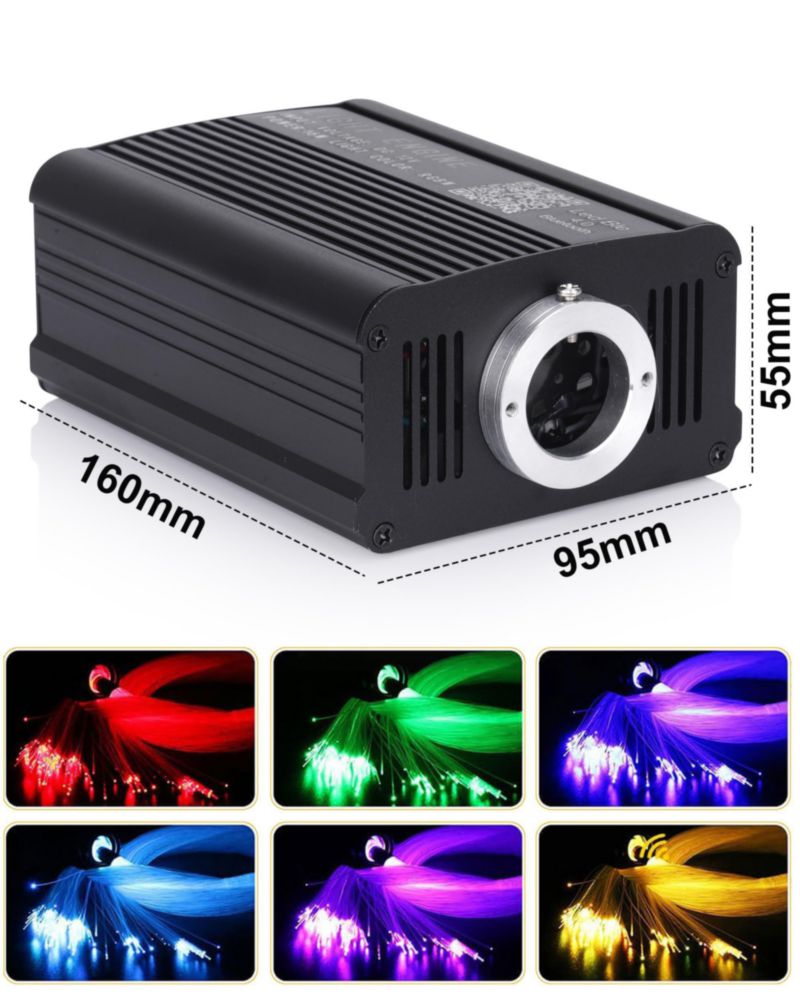 Kit de iluminación de techo DIICRIN RGBW con fibra óptica Starlight
