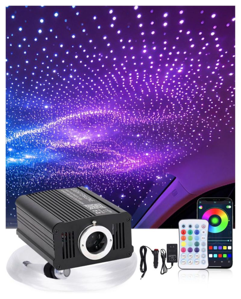 Kit de iluminación de techo DIICRIN RGBW con fibra óptica Starlight