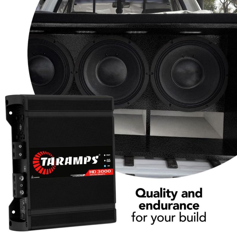 Amplificador de coche Taramp's HD 3000 3000 W RMS 1 Ω negro