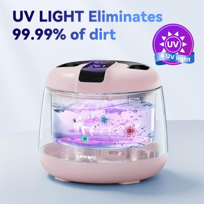 Limpiador ultrasónico de retenedores UMPOPO 200 ml 48 kHz UV‑C