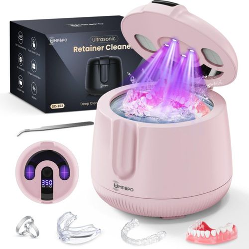 Limpiador ultrasónico de retenedores UMPOPO 200 ml 48 kHz UV‑C