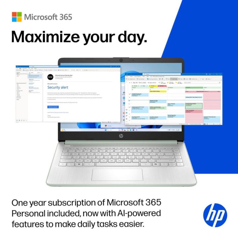Portátil HP 2026 Intel N150 128 GB SSD 14" Office 365