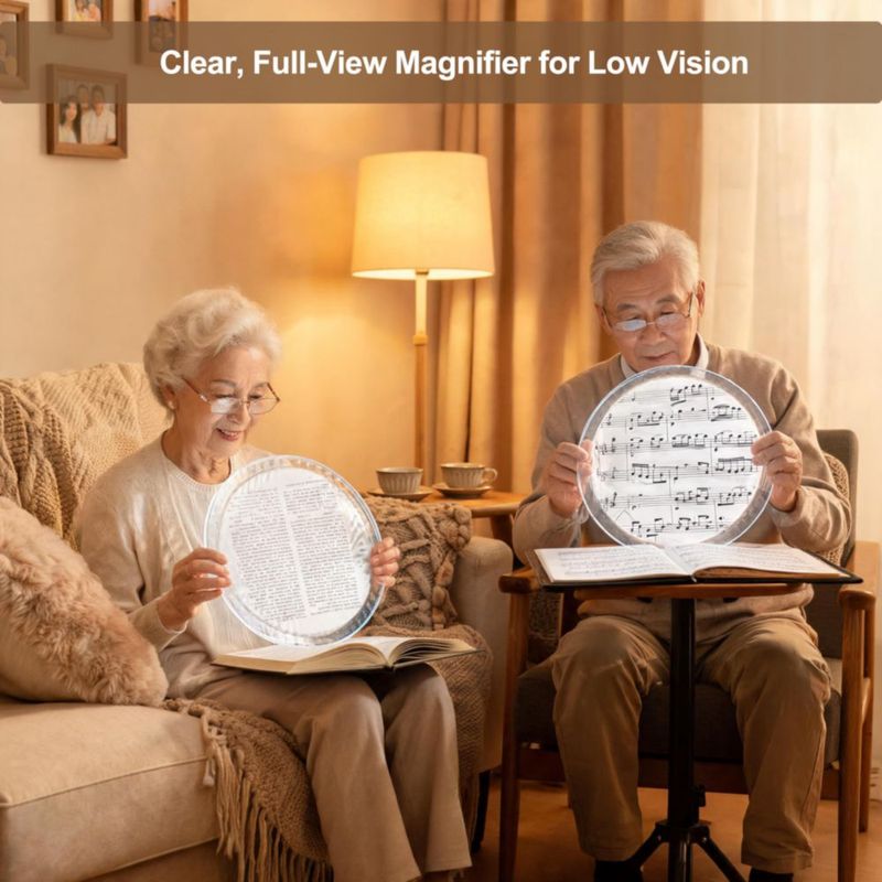 Lupa Six Seasons 20 cm Lente Fresnel de PMMA