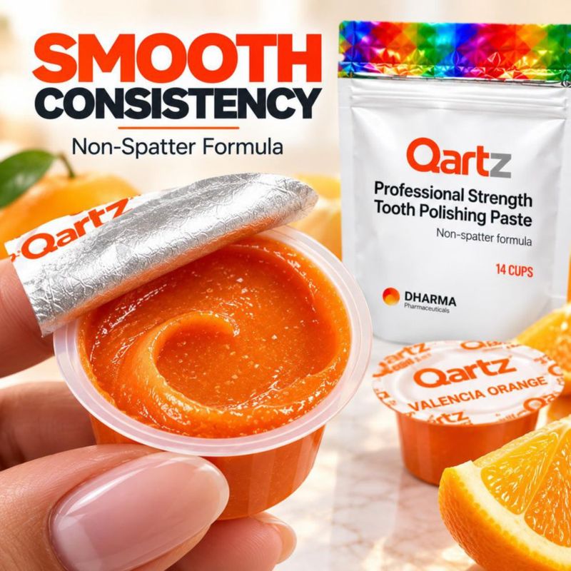 Pulidor Dental Qartz Pack de 14 con Xilitol y Sabores Surtidos