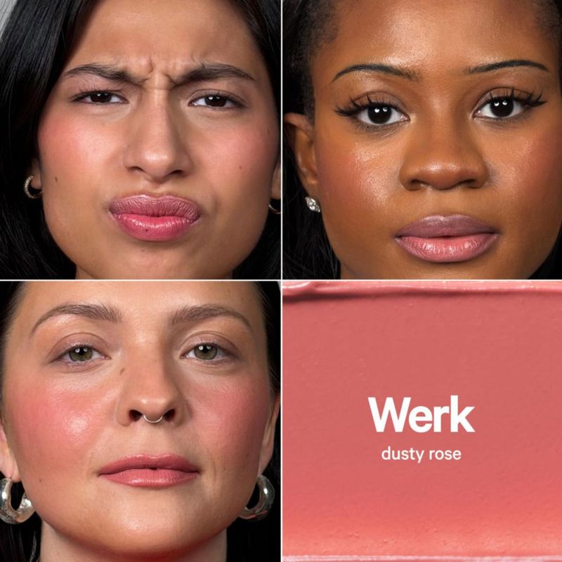 Labial + Rubor Milk Makeup Werk 8 g Rosa Empolvado