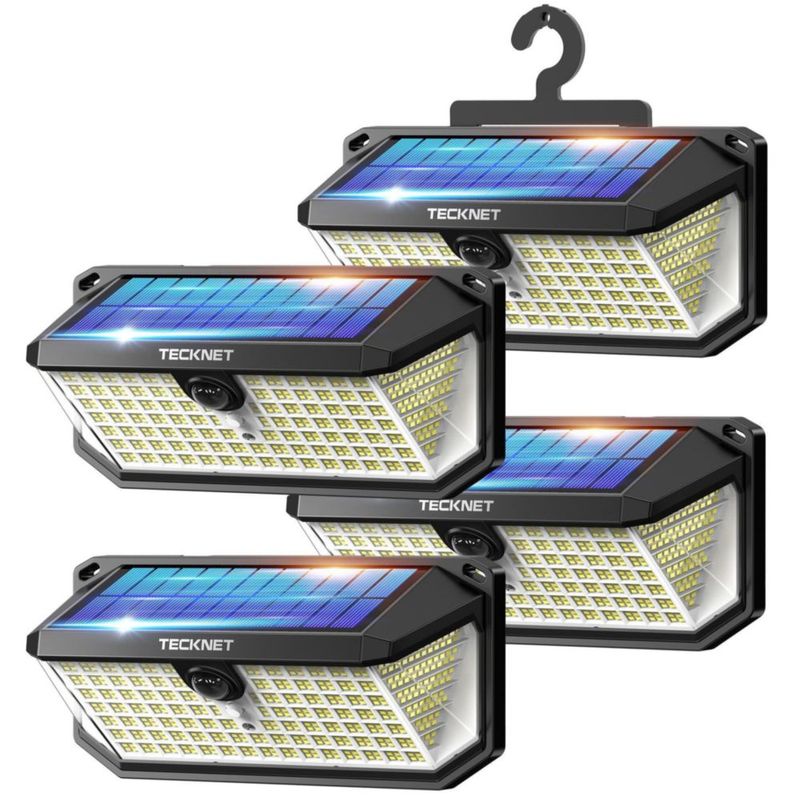 Luces exteriores TECKNET 546 LED con sensor de movimiento (2 unidades)
