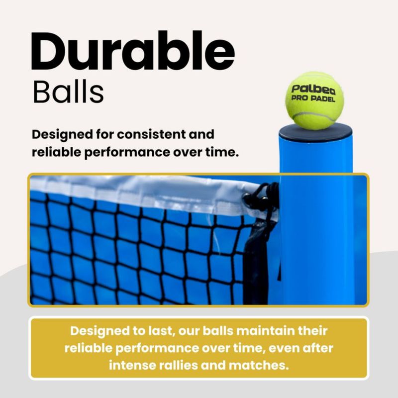 Pelotas de pádel Palbea PRO aprobadas por la FIP – Pack de 6