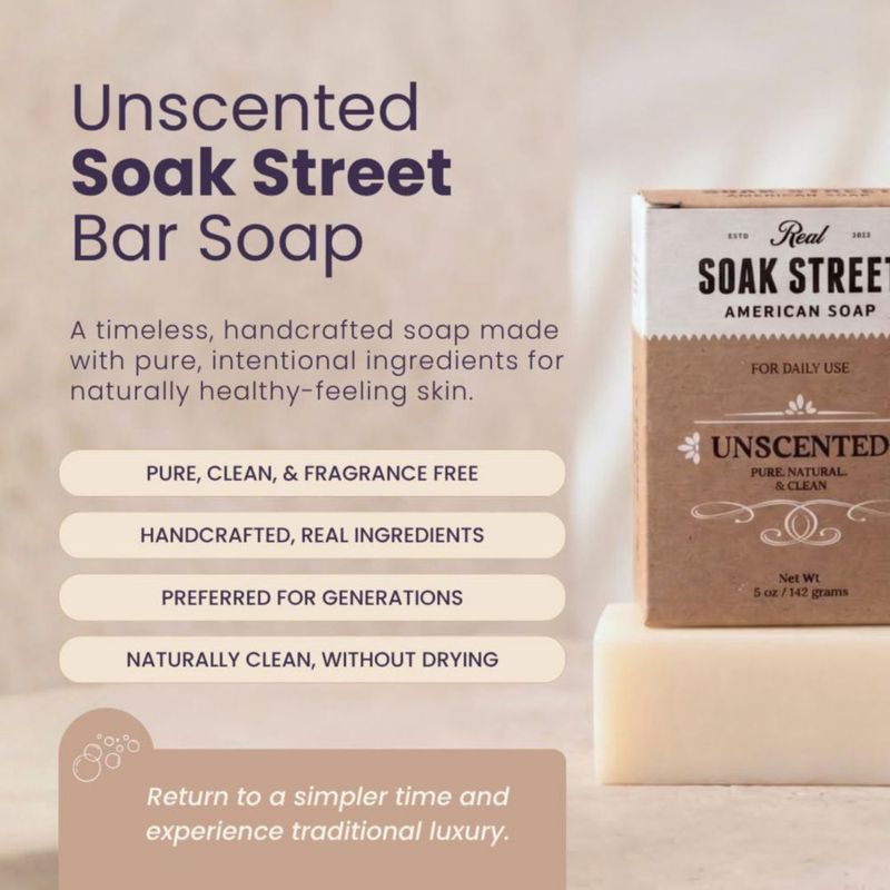 Jabón en barra Soak Street 142 g Pack de 3 variedades
