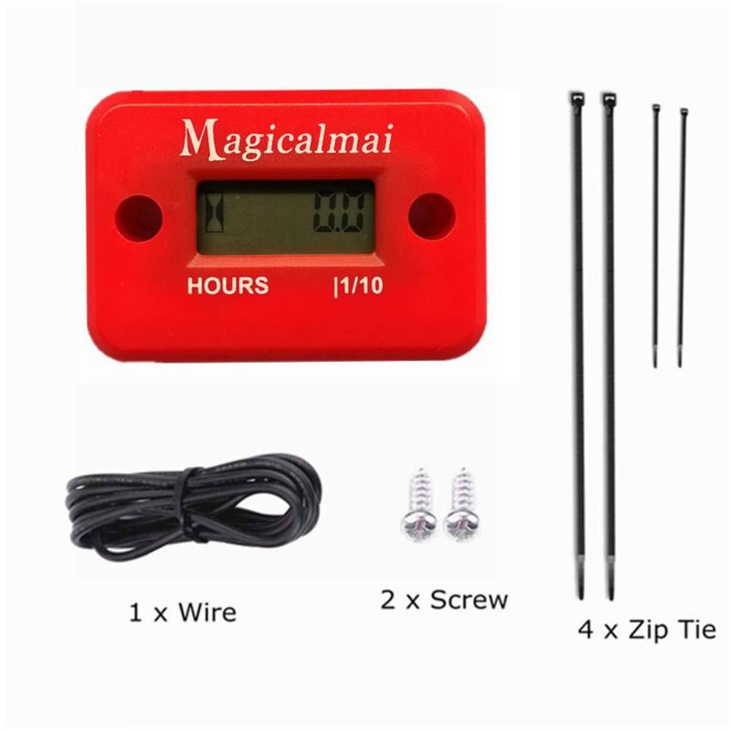 Horómetro Inductivo Magicalmai 5.4 x 3.8 cm IP-68 Impermeable