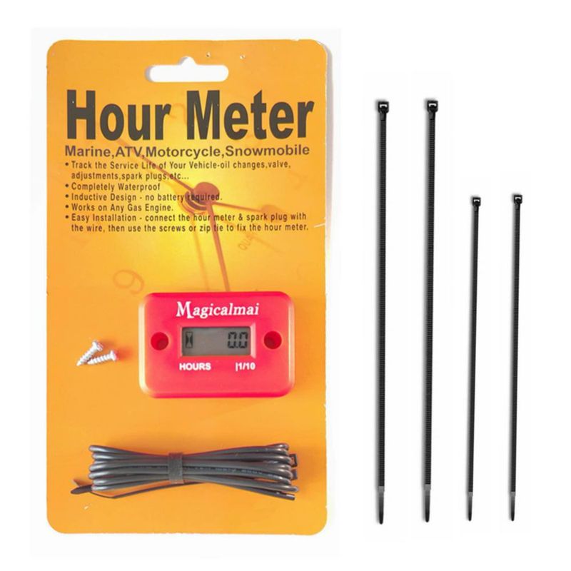 Horómetro Inductivo Magicalmai 5.4 x 3.8 cm IP-68 Impermeable