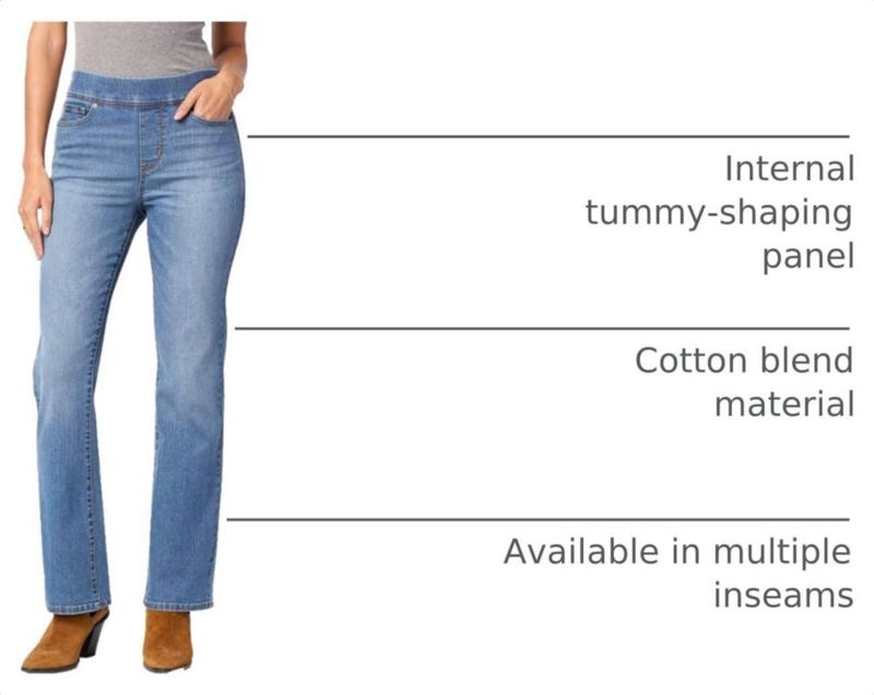 Jeans Levi Strauss Signature Gold de tiro medio estilo pull‑on corte bootcut