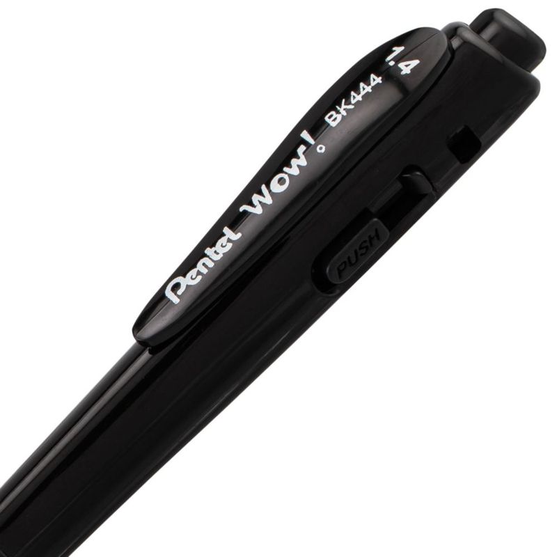Bolígrafo Pentel 14 mm negro - paquete de 18