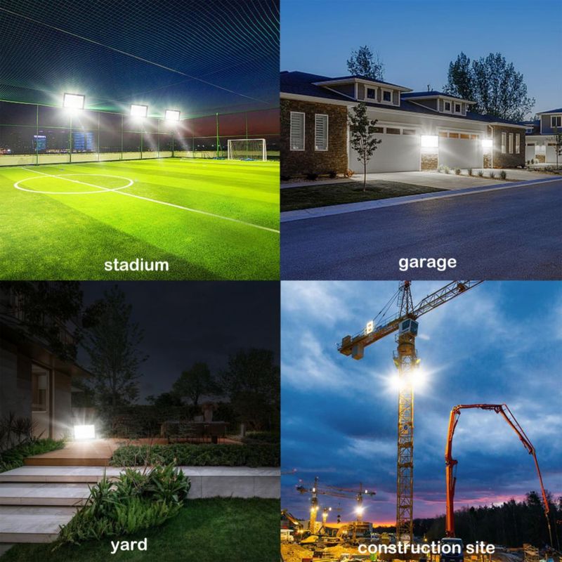 Luz de inundación LED Sunkkes 300 W Pack de 3 IP66 6000 K