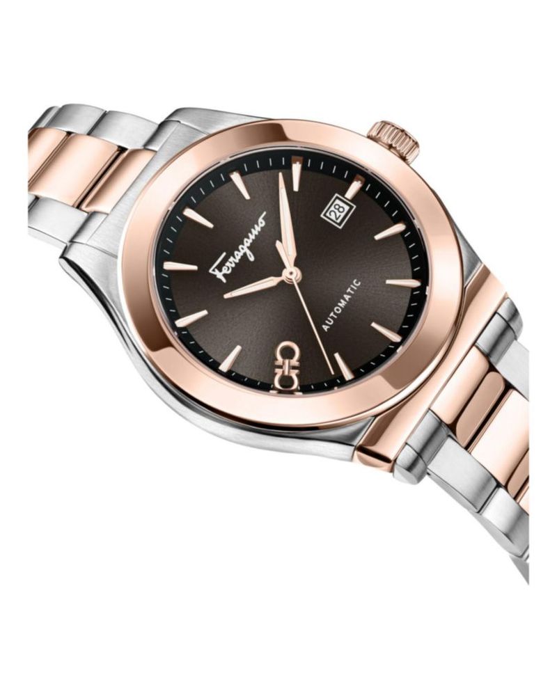 Reloj Salvatore Ferragamo 42 mm Bicolor con Esfera Negra