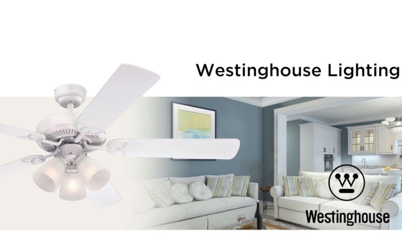 Ventilador de techo Westinghouse 132 cm blanco con luz