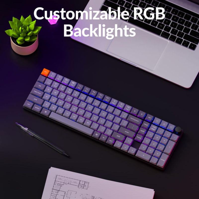 Teclado mecánico inalámbrico Keychron K17 Max 96% RGB