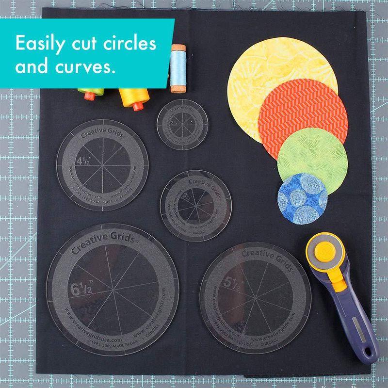 Regla de Círculos Creative Grids 16 cm (Set de 5 discos)
